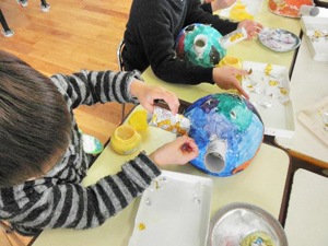 お面作り お面作り