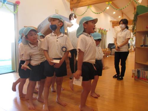 多目的室に集合です。 多目的室に集合です。