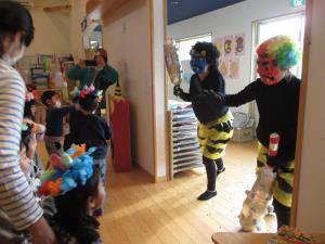 虎柄パンツの鬼が登場! 虎柄パンツの鬼が登場!