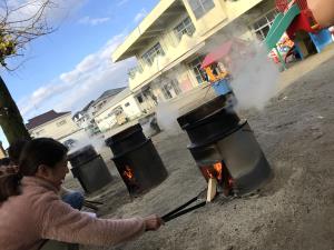 かまどの様子 かまどの様子
