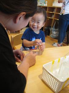 お母さんと一緒は嬉しいね! お母さんと一緒は嬉しいね!