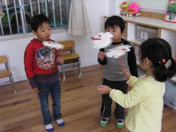 くるくる回っているよ! くるくる回っているよ!