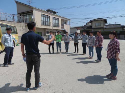 一番大事なことは「安全」。実地研修で学びます。 一番大事なことは「安全」。実地研修で学びます。