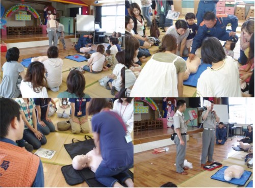 救急法講習の様子 救急法講習の様子