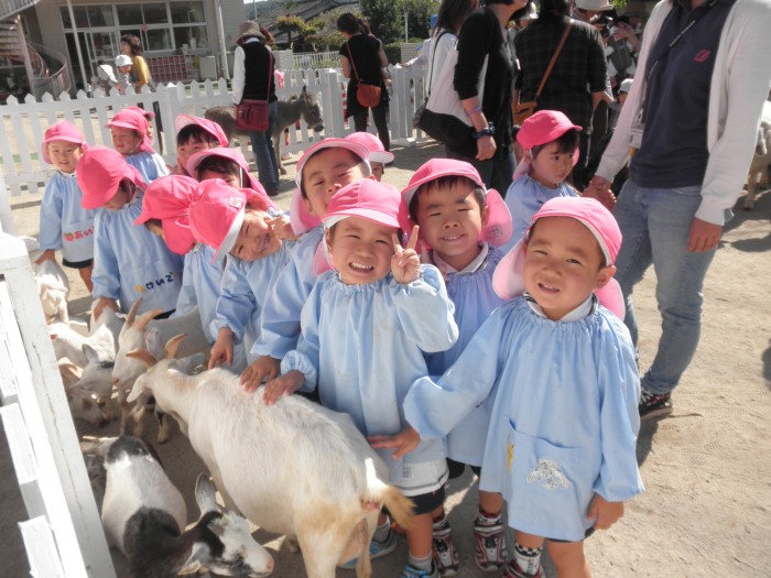 やぎさん、触っちゃった。 やぎさん、触っちゃった。