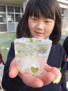 氷ができたよ 氷ができたよ
