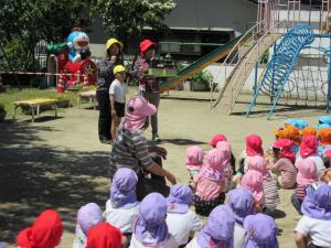 幼稚園のみんなにも見てもらいました。 幼稚園のみんなにも見てもらいました。