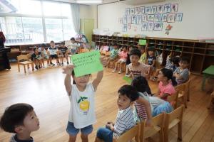 クイズに正解した子達が戻ってきました クイズに正解した子達が戻ってきました