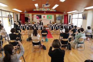 マスクを着けての卒園式 マスクを着けての卒園式