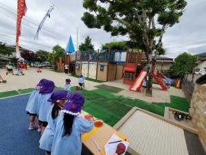 木を見ながら描きました 木を見ながら描きました