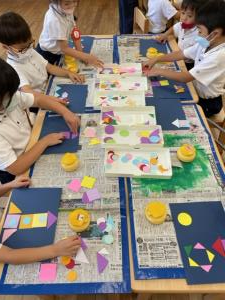 どの形をつくろうかな? どの形をつくろうかな?