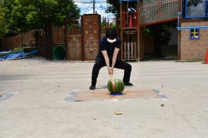 最後は園長先生が! 最後は園長先生が!