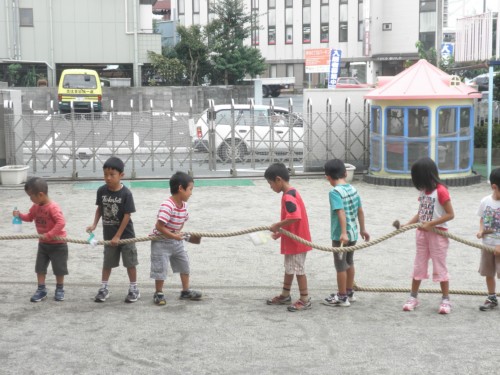 縄をごしごしきれいにしよう! 縄をごしごしきれいにしよう!