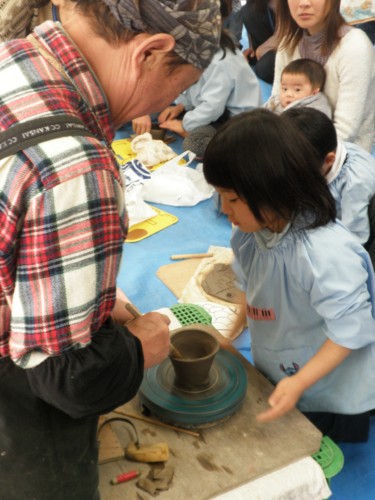 先生と一緒に回してみよう! 先生と一緒に回してみよう!
