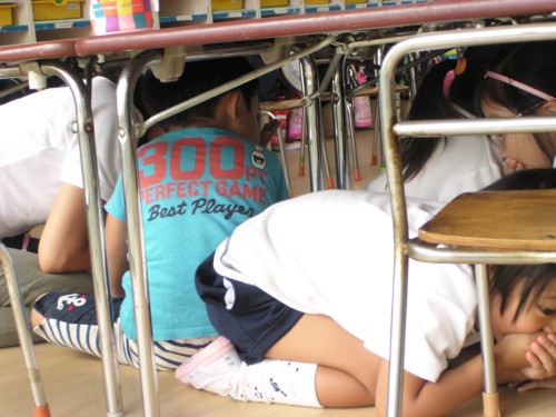 真剣に訓練に参加する子どもたち 真剣に訓練に参加する子どもたち