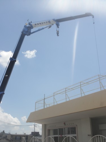 屋上のプールもさようなら・・・。 屋上のプールもさようなら・・・。