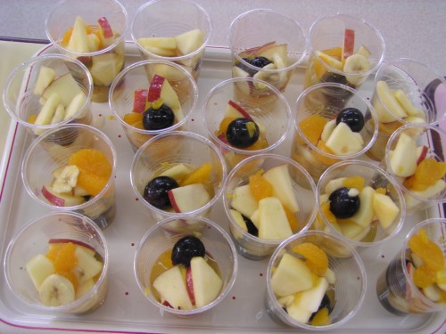 おいしそうなフルーツポンチの出来上がり! おいしそうなフルーツポンチの出来上がり!