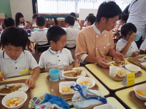 給食の先生と一緒に! 給食の先生と一緒に!