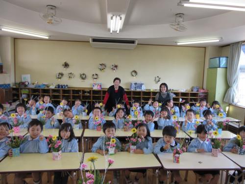 きれいに生けました。 きれいに生けました。