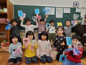 羽子板を作ったよ! 羽子板を作ったよ!