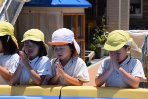 安全にプール遊びができますように…。 安全にプール遊びができますように…。