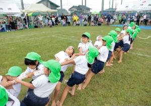 力を合わせて、わっしょい!わっしょい! 力を合わせて、わっしょい!わっしょい!