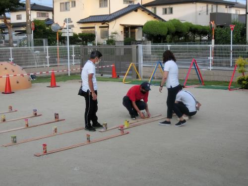 花火の準備も着々と 花火の準備も着々と