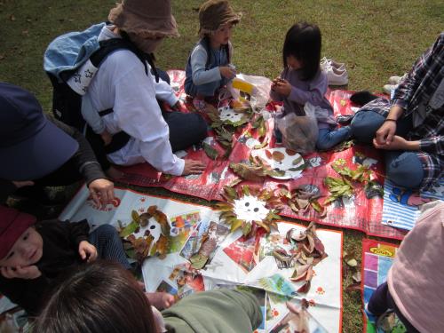 落ち葉遊び 落ち葉遊び