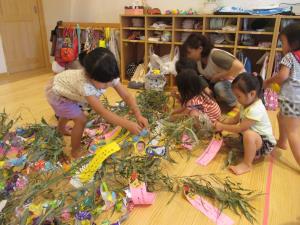 短冊付け 短冊付け