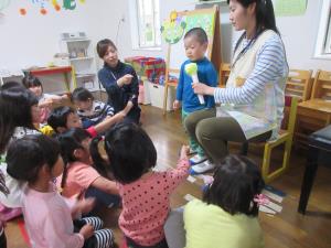 朝の集まり(自己紹介) 朝の集まり(自己紹介)