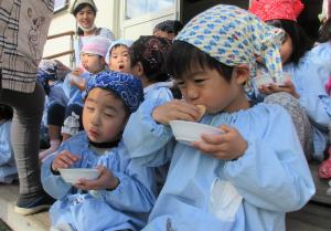 おいしいね~! おいしいね~!