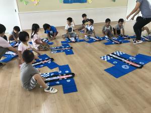 法被をたたんでみよう! 法被をたたんでみよう!