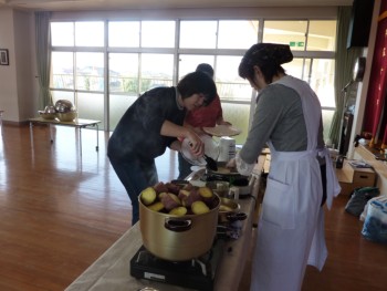 講師の先生と下準備 講師の先生と下準備