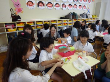 ゴムの力で回ったよ! ゴムの力で回ったよ!