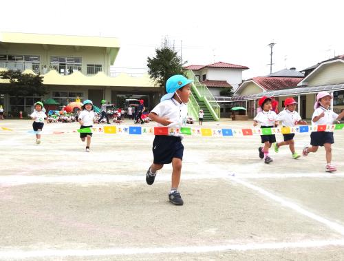 ゴールを目指して走ろう！　年少組