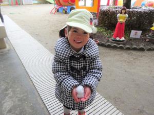 冷たいけれど嬉しいな。 冷たいけれど嬉しいな。